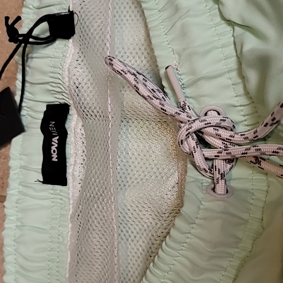 NovaMen Mint Green Volley Trunks, XL - Picture 5 of 6